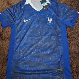Nike Blue and White FRANCE NATIONAL Soccer Jersey
